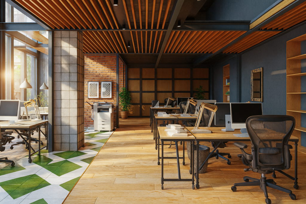 Film anti-chaleur bureaux open space