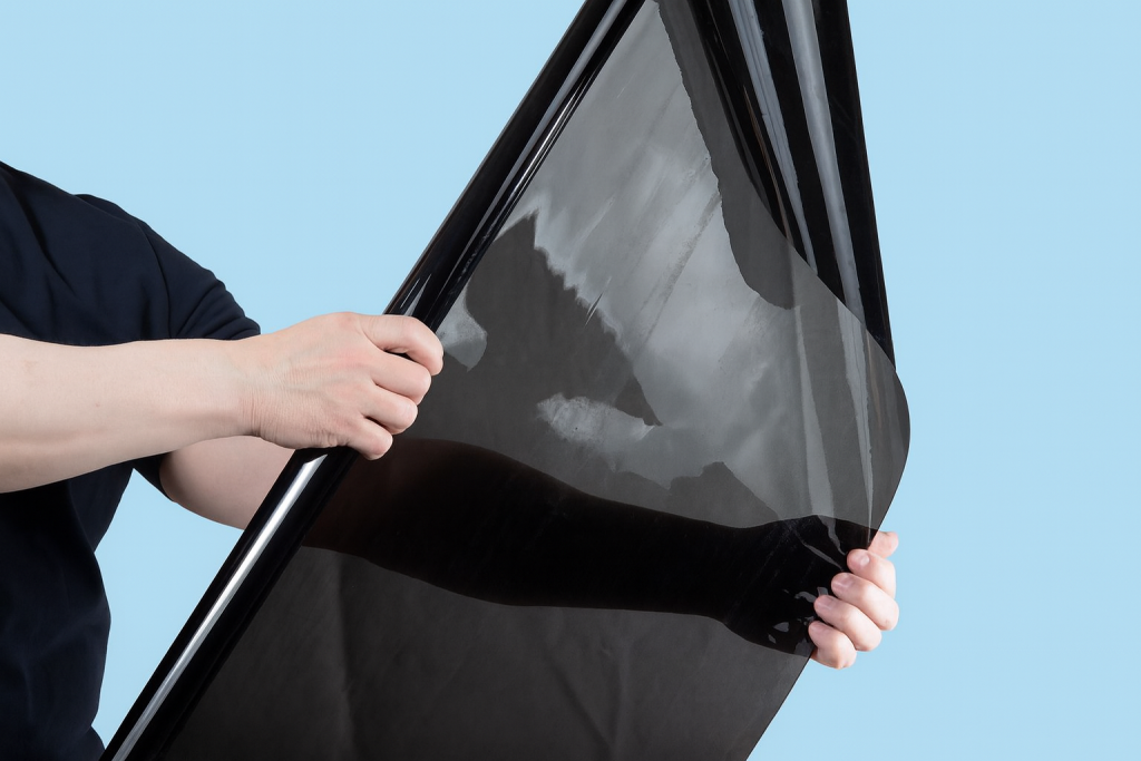 Installation film anti chaleur vitres